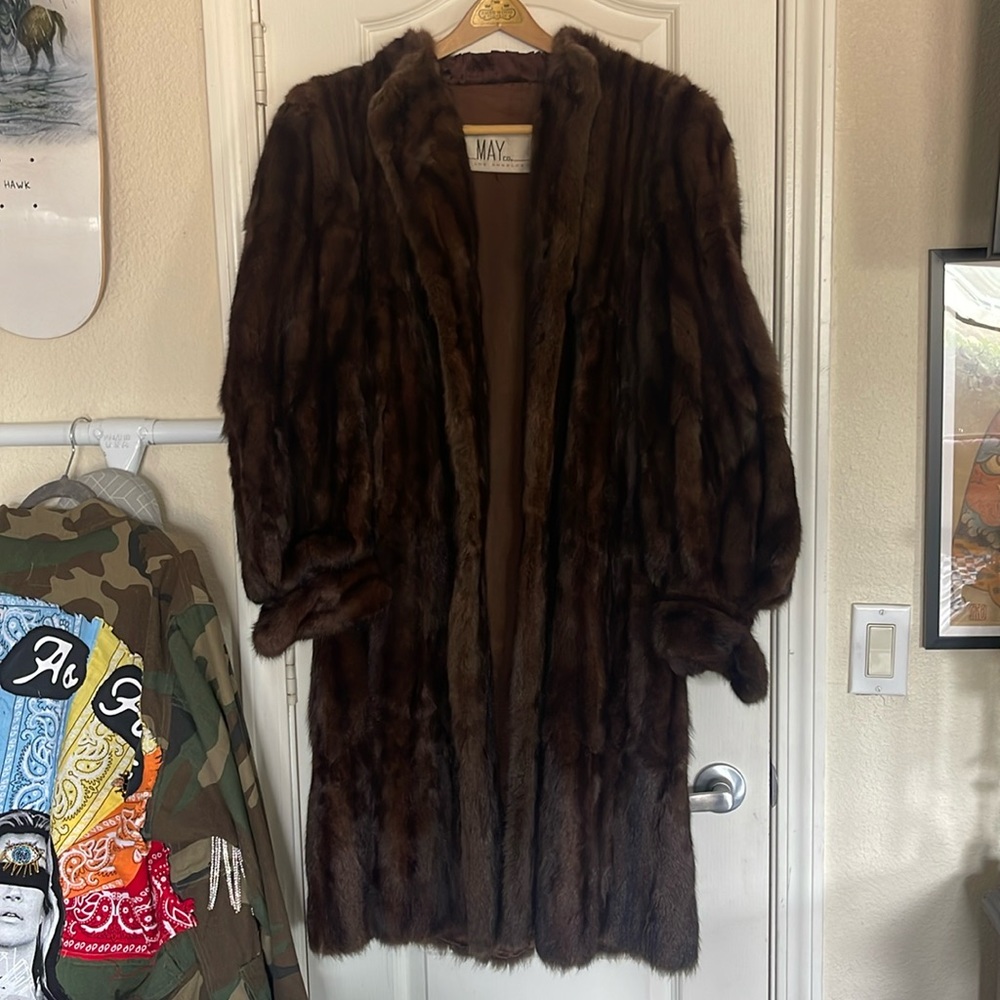 Real Fur Vintage Peacoat